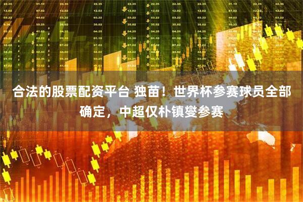 合法的股票配资平台 独苗！世界杯参赛球员全部确定，中超仅朴镇燮参赛